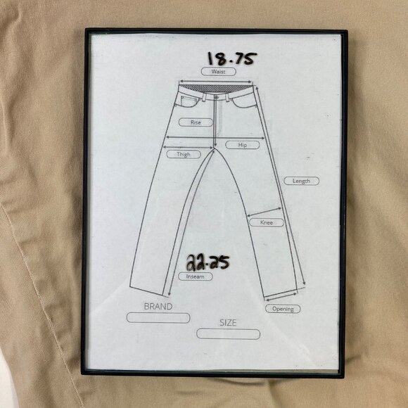 Cherokee Womens Beige Pants with Back Pockets Size 18W - Picture 6 of 6